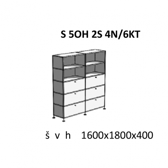 Skříňky kombinované S 5OH 2S